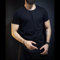 Men Black Jersey T Shirt