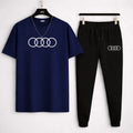 Men track suit Bule cotton slim fit
