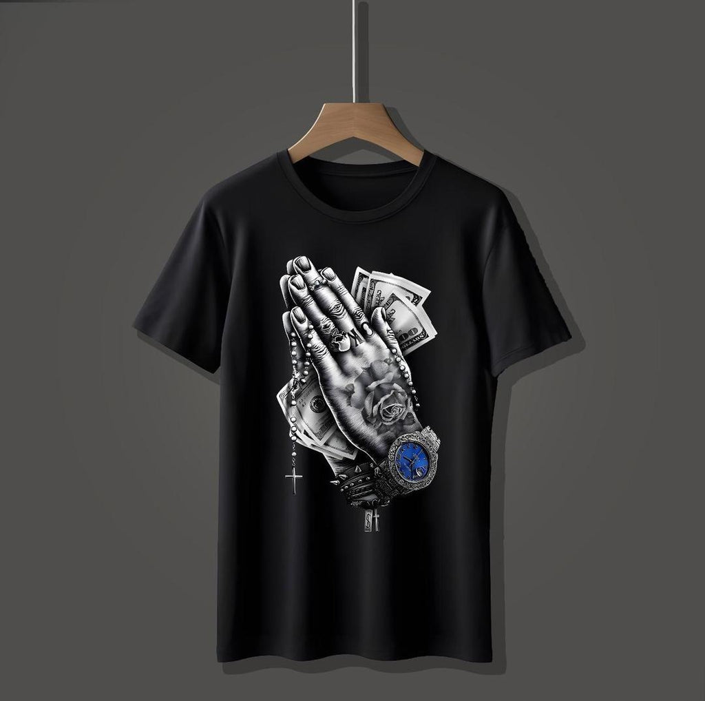 Men black T shirt